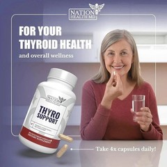 Thyro Support,Thyroid Supplement with Selenium, Bladderwrack & Zinc – Pack of 1