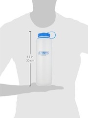 Nalgene HDPE Wide Mouth Water Bottle, Clear, 48 oz 50.7 Ounces, Clear
