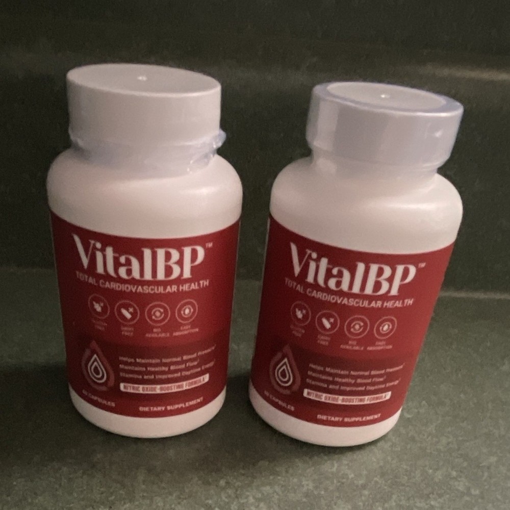 VitalBP Cardiovascular Health Supplement Capsules 60 Count, Fruit & Veg Extracts