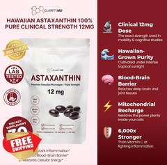 ClarityMD Astaxanthin 30 Softgels Pack of 3 12mg