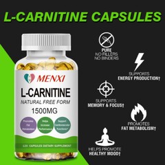 L-Carnitine 1500mg, High Potency Supports Natural Energy Production 4 bottles