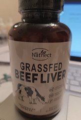 Natnect Supplements Grassfed Beef Liver, 180 Capsules 500mg, Exp 12/26
