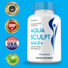 Aqua Sculpt Max+ Capsules, Max Strength, AquaSculpt Max Supplement (3 Pack)