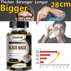 Black Maca 1,000 Mg Natural Energy Booster Peruvian Maca for Men and Women