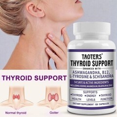 Thyroid Support Supplement 120 Capsules (NON-GMO) – Energy & Weight Loss