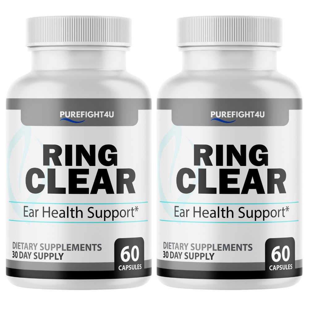 Ring Clear Supplement Ear Health Support & Tinnitus Relief – 2 Bottles