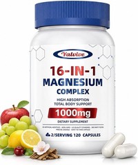 1000mg Magnesium Complex for Women & Men, 16 in 1 High Absorption | Glycinate, C