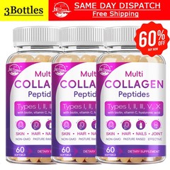 Multi Collagen Supplement Hyaluronic Acid,Vitamin C,Biotin, Skin Health 180PCS