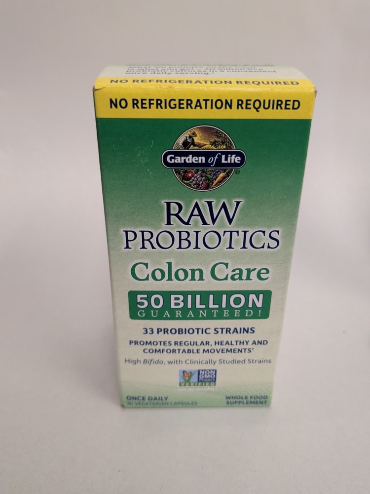 RAW Probiotics, Colon Care, Shelf-Stable, 30 Vegetarian Capsules