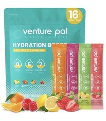 Sugar-Free Electrolyte Powder Packets for Rapid Hydration & Recovery | 16 Sticks