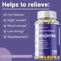 Mujeres 240pcs -Regulate Menstrual Cycles & Hormonal Balance,Relieve Mood Swings