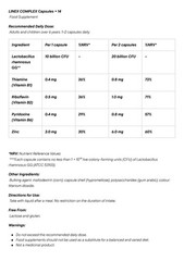 2 Pack LINEX COMPLEX Lactobacillus Rhamnosus GG Complex Vitamin B1 B2 B6 Zinc