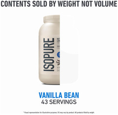 Isopure Low Carb Whey Protein Isolate, Vanilla, 3 lb, 43 Servings