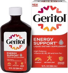 Geritol, Liquid Vitamin and Iron Supplement, Energy Support, Contains High Poten