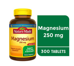 2 PACK Magnesium Oxide 250 Mg Tablets, Dietary Supplement, 300 Count