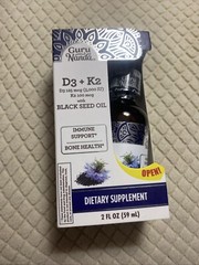 GuruNanda Cold Pressed Black Seed Oil with Vitamin D3 & K2 – Ship from USA