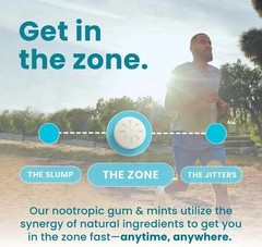 2 Pack Neuro Energy & Focus Mints Peppermint Zero Sugar L-Theanine B Vitamins