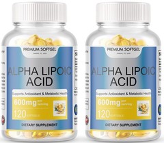 240 Softgels Alpha Lipoic Acid 600mg Per Serving 240 Servings