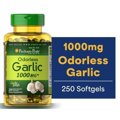 Puritan’s Pride Odorless Garlic 1000 mg – 250 Rapid Release Softgels