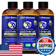 Life’S Fortune Lifes Fortune Cod Liver Oil Liquid Lemon Flavor Organic