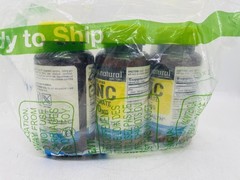 ZINC from 100mg Zinc Gluconate Prostate health 100 TABLETS MASON NATURAL PACK 3