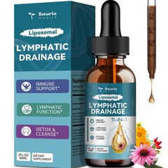Liposomal Lymphatic Drainage Drops – 11 In 1 Organic Lymphatic Drainage Suppl..