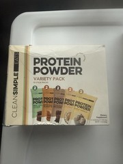 Clean Simple Eats Protein Powder Variety Pack Grass-Fed Whey 10 Servings 11.9 oz