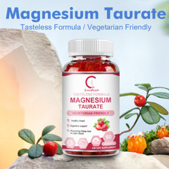 2 Bottles Magnesium Taurate Gummies for Sleep, Muscle, and Heart Health Support