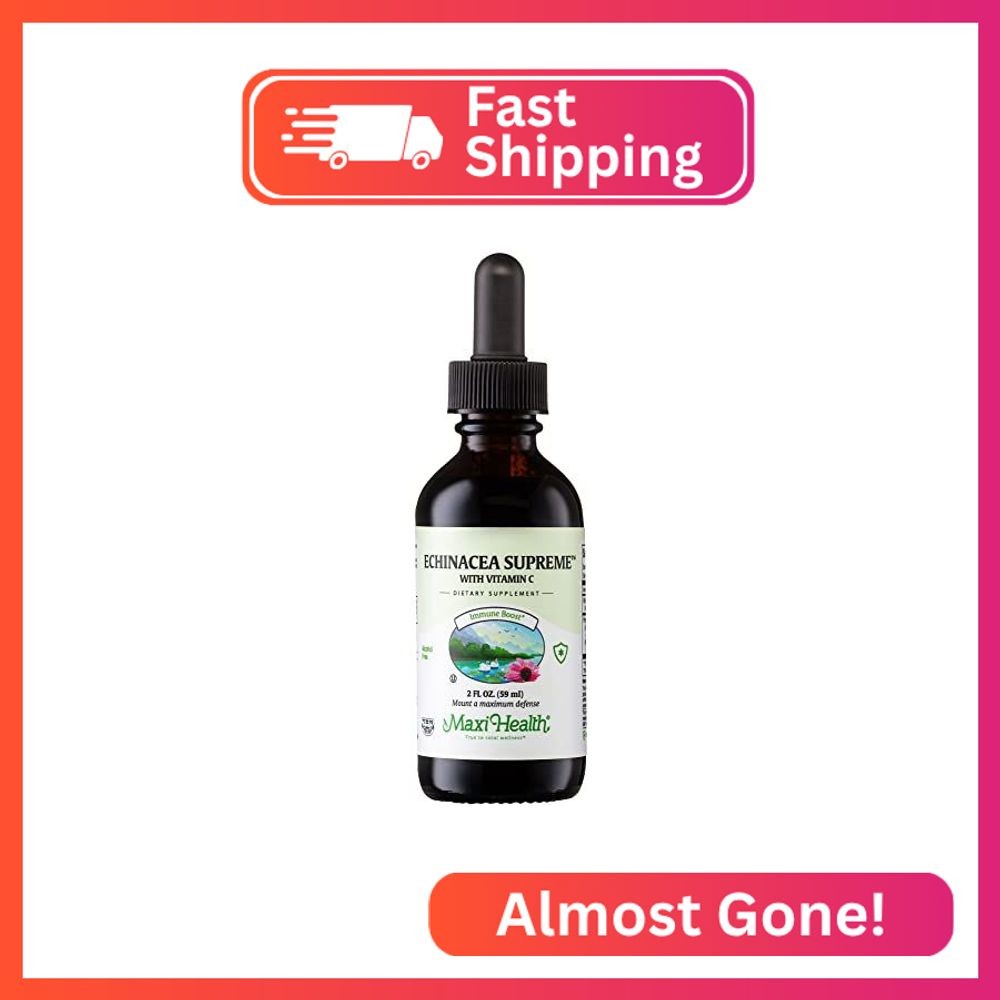 Maxi Health – Echinacea Supreme Liquid Extract with Vitamin C – Immune Support S