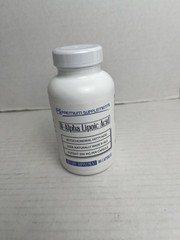 Premium Supplements R-Alpha Lipoic Acid 300MG 90ct Strength Exp 10/2027