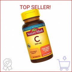 Nature Made Vitamin C 500 mg, Dietary Supplement for Immune Support, 100 Tablets