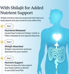 Simple Promise CardioClear7 CoQ10 with PQQ and Shilajit Supplement | Daily Heart