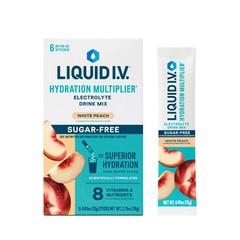 Liquid I.V. Hydration Multiplier Electrolyte Drink Mix White Peach 12 packets