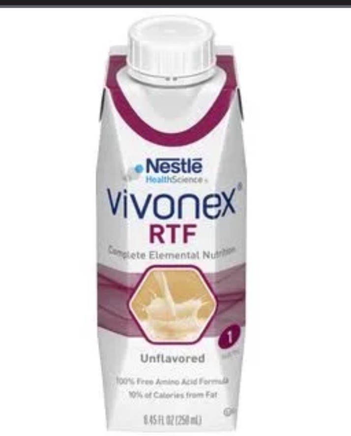 (24 Cartons)Nestle Vivonex RTF Complete Elemental Nutrition Unflavored EXP 07/26
