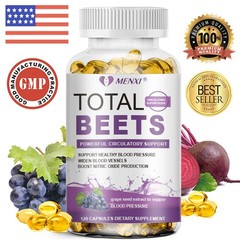 Beet Root Capsules – Blood Pressure Regulation, Blood Circulation, Heart Health