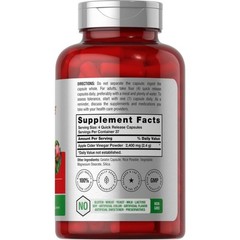 Horbäach Apple Cider Vinegar Capsules 2400mg | 150 Count | Non-GMO + Gluten Free
