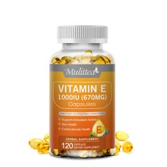 Vitamin E 1000 IU Softgels – Natural Antioxidant for Skin, Immune & Cell Support