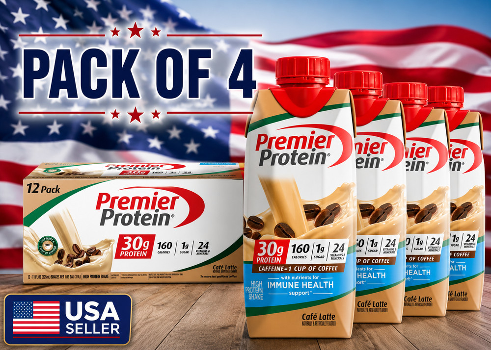 Cafe Latte Protein Shake 30g Protein 11 fl oz 4 Pack Ready to Drink Beverage