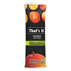 Probiotics + Prebiotics Fruit Bar, Mango, 12 Bars, 1.2 oz (35 g) Each