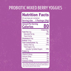 Nature’s Garden Probiotic Mixed Berry Yoggies 0.7 oz., 24 pk. FREE SHIPPING