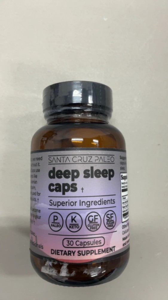 Santa Cruz Paleo Deep Sleep Capsules 30 Count Sealed