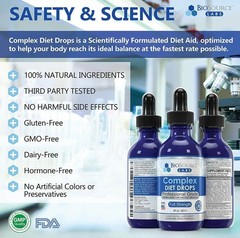 BioSource Labs Complex Diet Drops – Best Natural Drops for Men and Women 2 Bo…