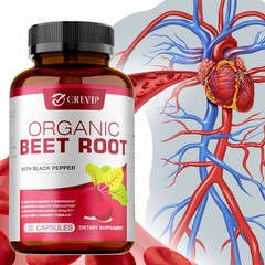 Beet Root 120pcs – Beetroot Powder Supports Blood Pressure, Immune System,