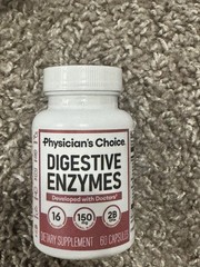 Physicians Choice Digestive Enzymes Capsules, 60-Pack, Sealed
