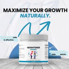 New 60Softgels Heightener Gummies Organic Height Growth For Kids,Teens
