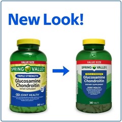Spring Valley Triple Strength Glucosamine Chondroitin, 340 Tabs
