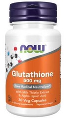 Now Foods GLUTATHIONE 500mg 30Caps L-Glutathione with Alpha Lipoc Acid Kosher