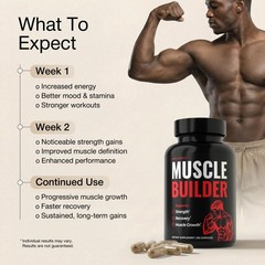 Muscle Builder Supplement 150 Capsules Anabolic Growth Strength Energy UNALTERED