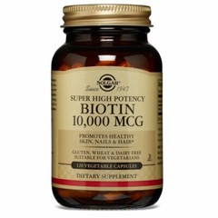 Solgar Biotin 10,000mcg Capsules – 120 Count 09/2027