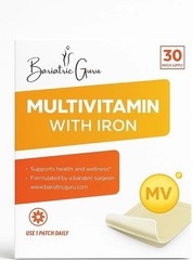 Daily Multivitamin & Iron Patch – B Complex D3 Calcium Magnesium Nutrients 30ct